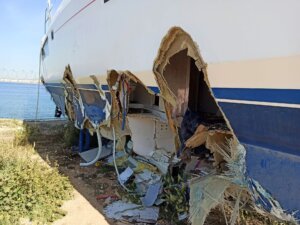 damage starboard side