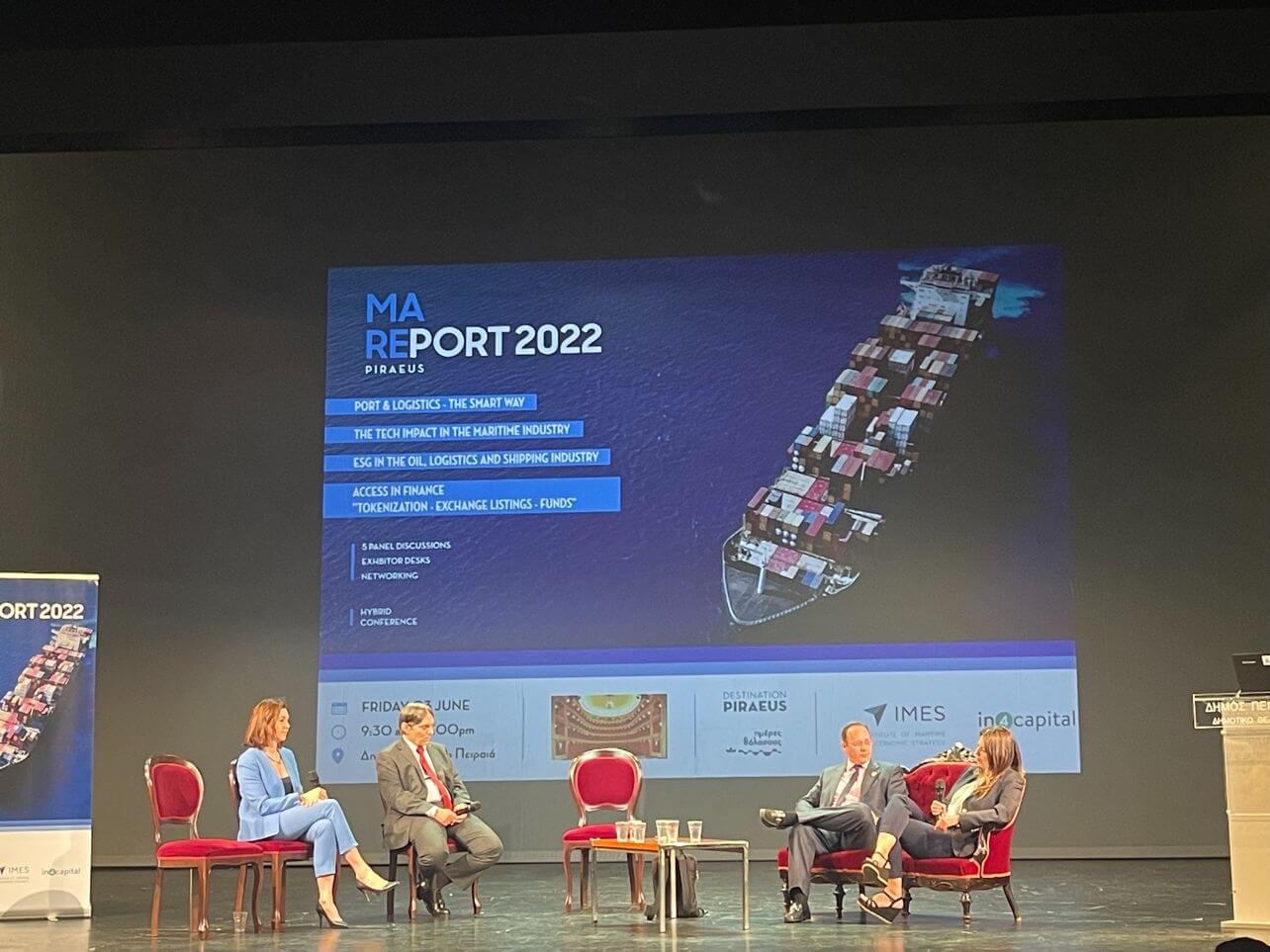 Margetis’ Maritime Vice President, Mrs Angeliki Chomata - Margetis, attended as a speaker at the 4th session of #MarePort2022, “ESG in Oil, Logistics and Shipping Industry”.
